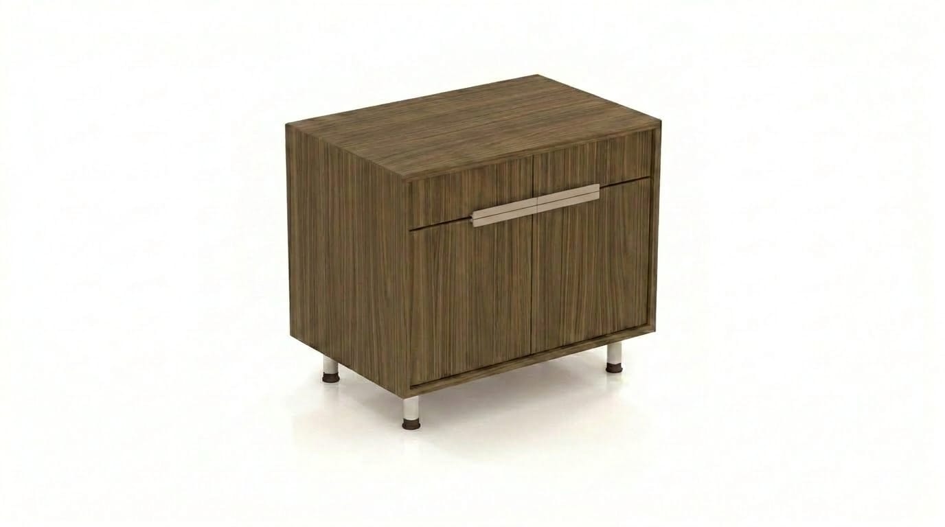 Braune Holz Kommode Beistellkommode Designer Aufbewahrungsschrank
