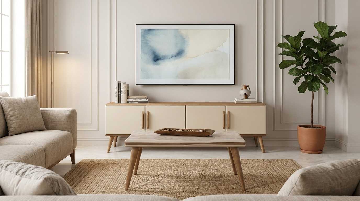 Wohnzimmer Set Beige Modern Luxus Tv Lowboard Couchtisch