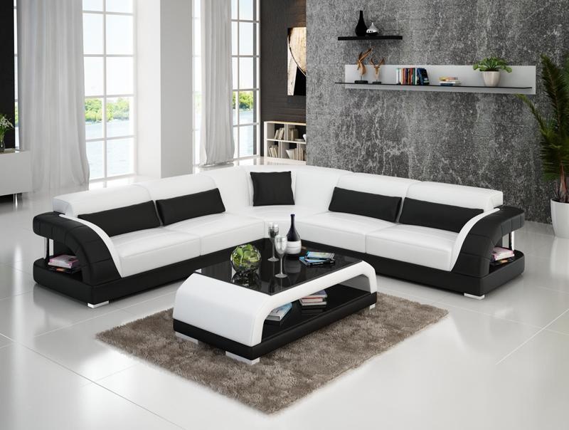 Ledersofa Couch Sofa Wohnlandschaft Eck Ecksofa Modern Design Garnitur