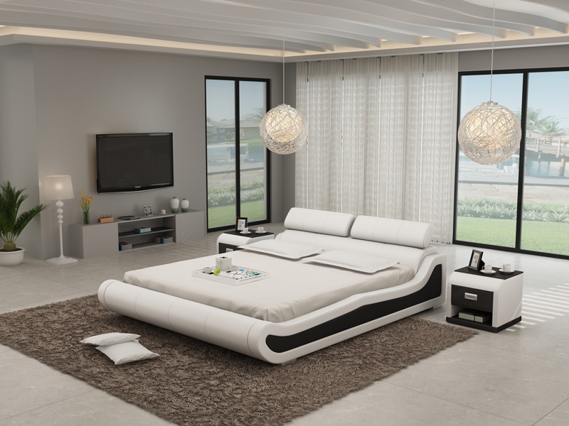 Luxus Leder Bett Design Polster Betten Doppel Ehe 140/160/180 LB8825