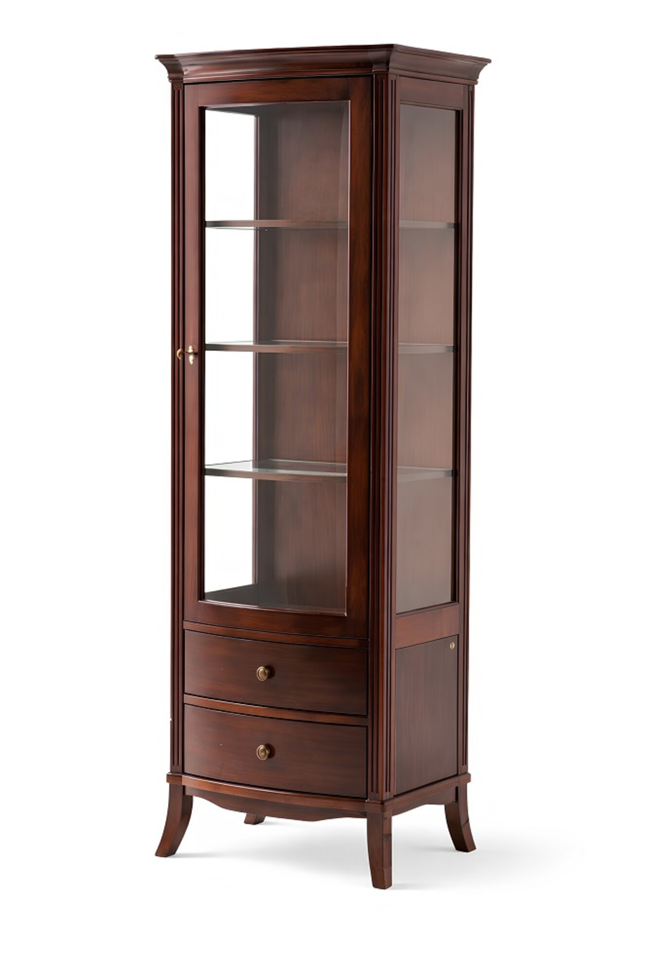 Vitrine Glasschrank Regal Bücherschrank Schrank Wohnwand Möbel Regale Wohnzimmer Sofort