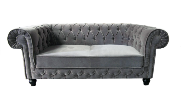 Silber Chesterfield Sofa Couch Polster Designer 3 Sitzer Garnitur Sofas Neu