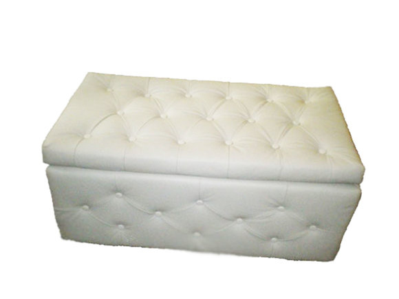 Hocker Chesterfield Beistellhocker Ottomane Couch Leder Stoff Textil