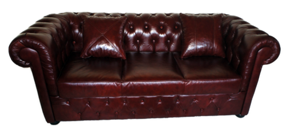 Braun Chesterfield Sofa Couch Polster Designer 3 Sitzer Garnitur Sofas Neu