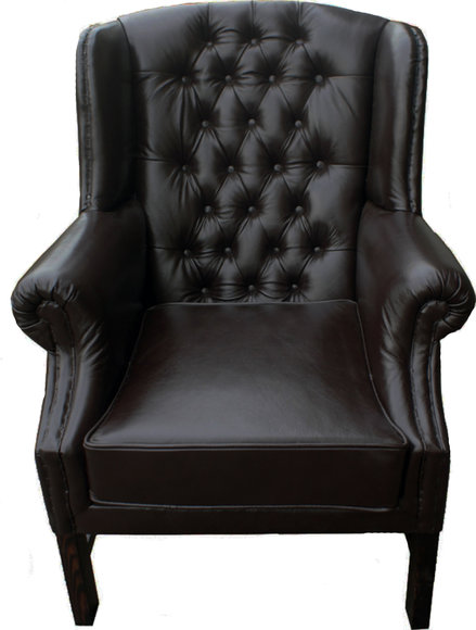 Chesterfield Design Sessel Ohrensessel Fernsehsessel Couch Relax Leder Sofa
