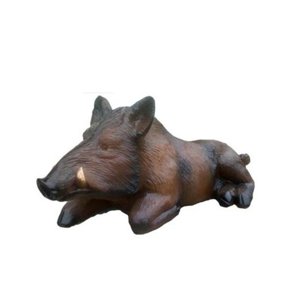 Abstrakte dekorative Wildschweinskulptur Wildschwein Jagd Garten