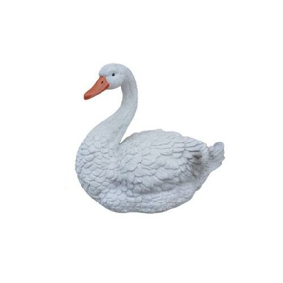 Schwan Vogel Figur Statue Garten Dekoration Skulptur Deko Skulpturen