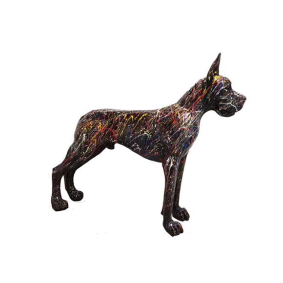 Moderne Skulptur Dekoration Abstrakte Figur Statuen Deko Statue Hund