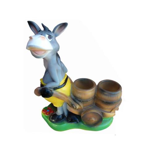 Comic Design Esel Tier Garten aus Kunststoff Dekoration Deko Skulptur