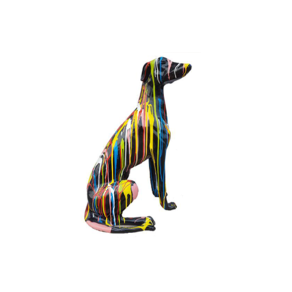 Moderne Skulptur Abstrakte Dekoration Figur Statuen Deko Hund Neu