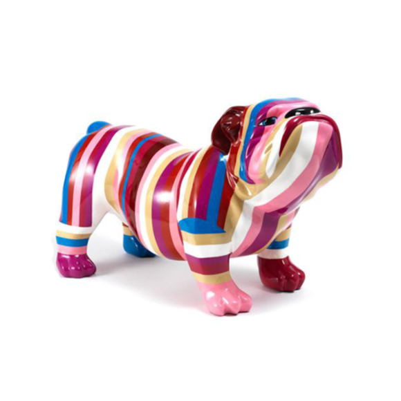 Moderne Skulptur Abstrakte Dekoration Figur Statuen Deko Bunt Hund Neu