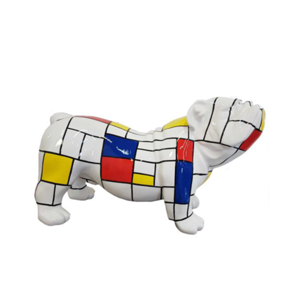 Moderne Skulptur Dekoration Abstrakte Figur Statuen Deko Hund Neu