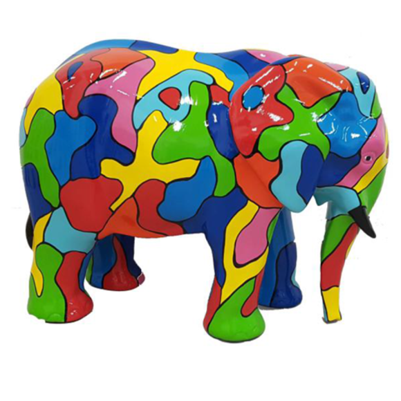 Moderne Figur Dekoration Skulptur Elefant Kunststoff Statuen Deko