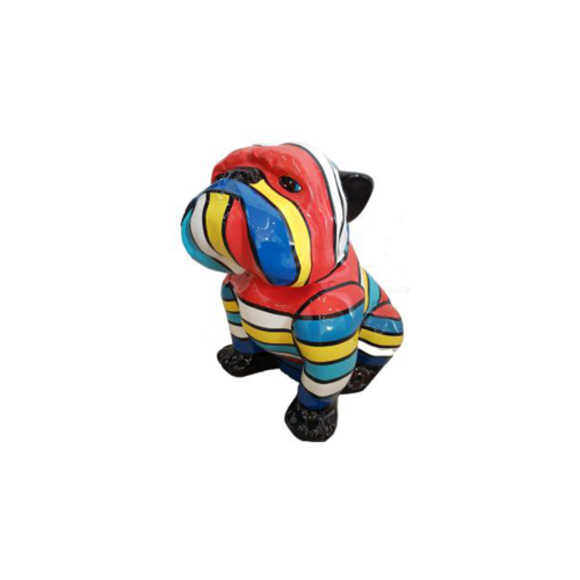 Abstrakte Figur Kunst Hund Statue Skulptur Deko Garten Design Statuen