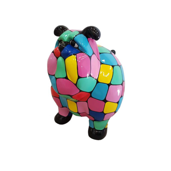Design Figur Hund aus Kunststoff, Skulptur Höhe 63 x 75 cm
