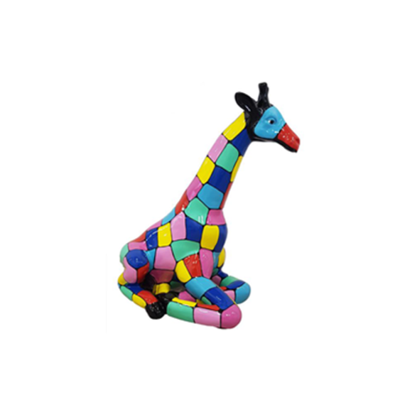 Design Dekoration Giraffe Kunststoff Garten Skulptur Statuen 80cm