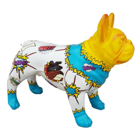 Design Dekoration Figur Hund Kunststoff Garten Skulptur Statuen