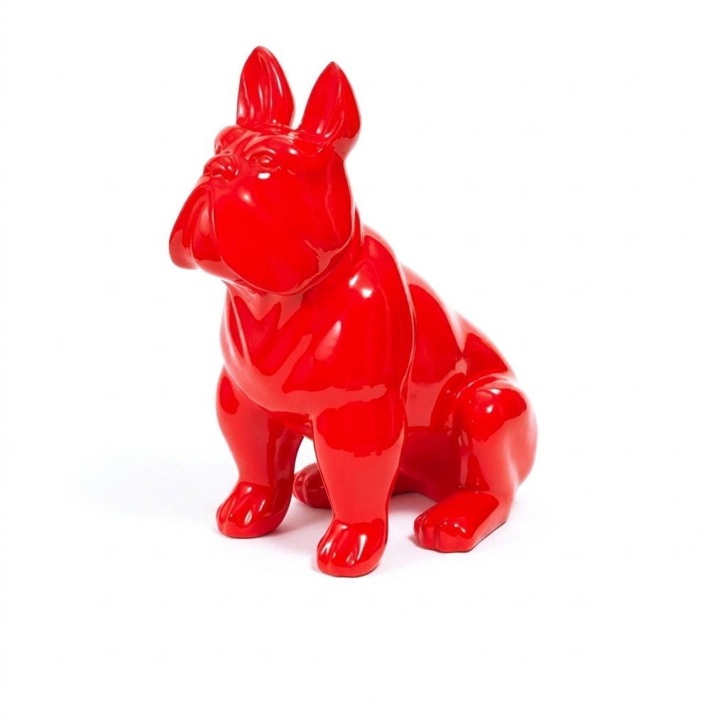 Abstrakt 79cm Hund Figur Statue Skulptur Deko Garten Design Statuen