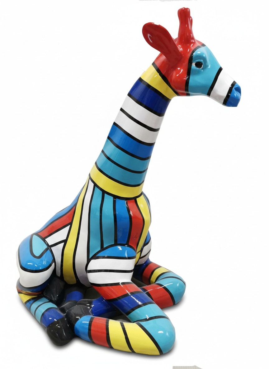 Abstrakte Deko Bunt Figur Statue Skulptur 80cm Figuren Statuen Skulpturen
