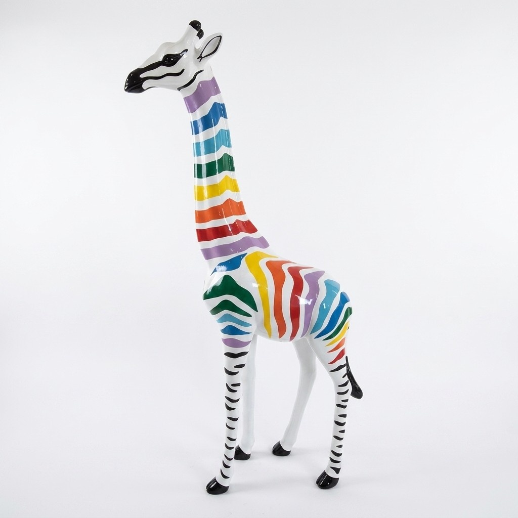 Abstrakte Figur Statue Giraffe Skulptur Deko Garten Design 205cm
