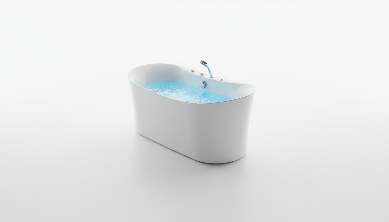 Acryl Whirlwanne Indoor Whirlpool Badewanne Home Spa Weiß