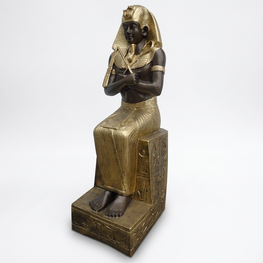 Ägyptische Pharao Figur Statue Skulptur Statuen Figuren 125 cm Antik Stil
