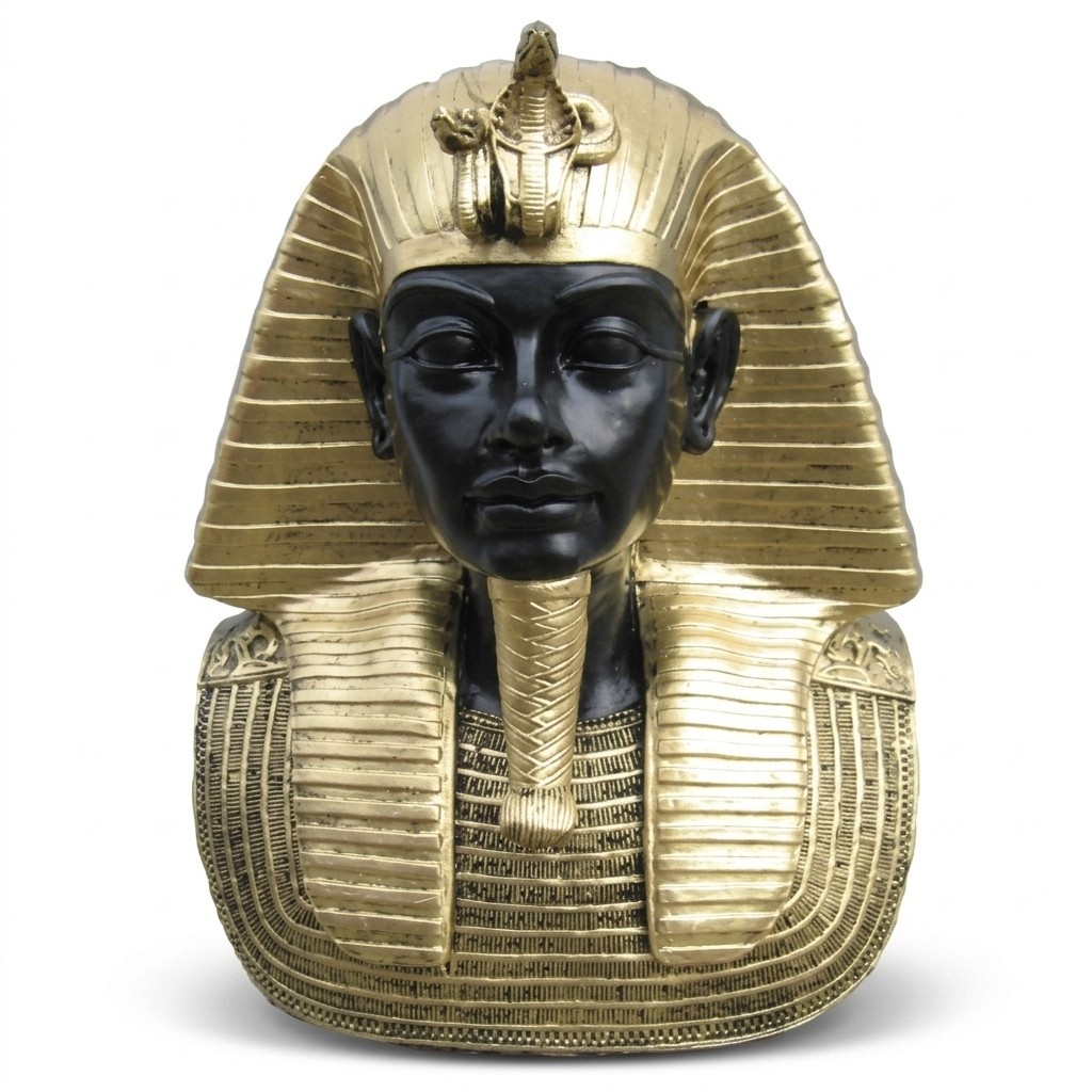 Ägyptischer Pharao Büste aus Kunststoff, Höhe 29 cm