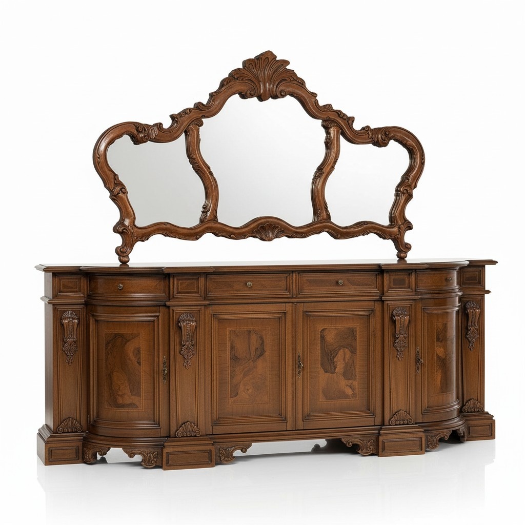 Anrichte Kommode Spiegel Holz Konsole Sideboard Schubladen Kommoden Konsolen