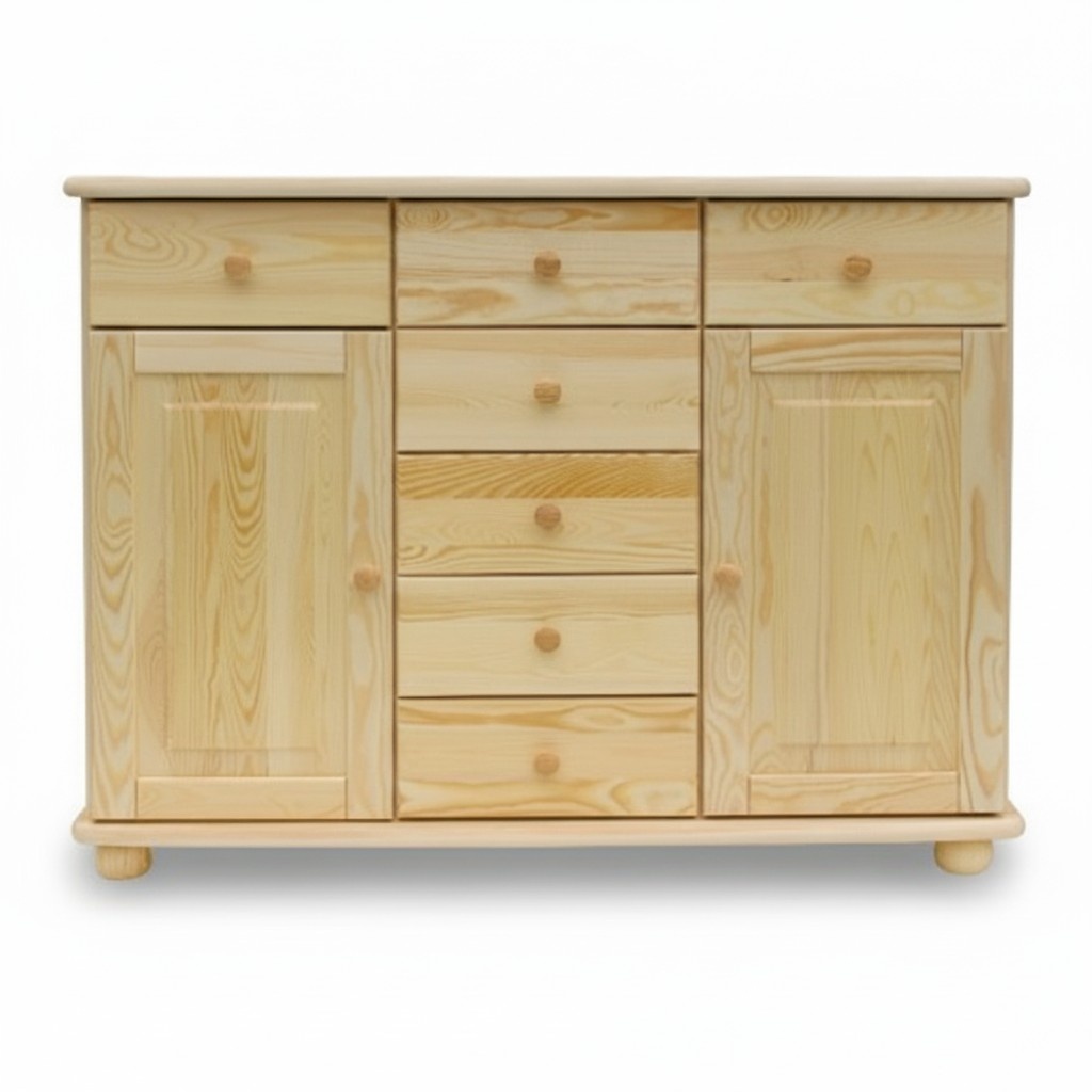 Anrichte Massive Kommode Möbel Lowboard Neu Sideboard Schrank Kommoden Echtholz