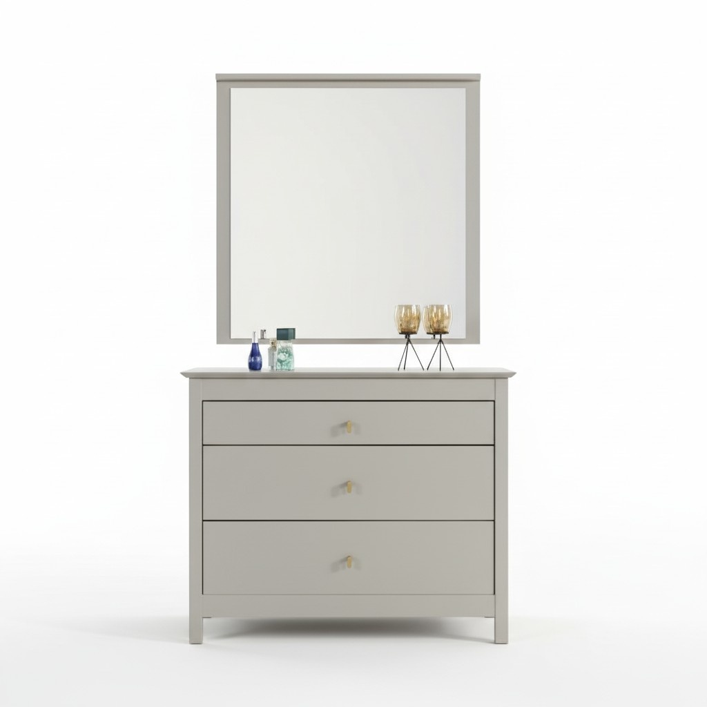 Anrichte mit Spiegel Kommode Sideboard Kommoden Flurkommode Sideboard 2tlg