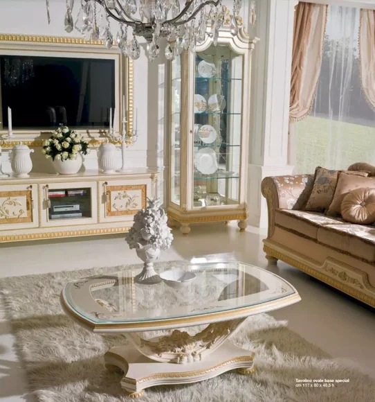 Couchtisch Beistelltisch Tisch Wohnzimmer Möbel Beige Tische 117 cm