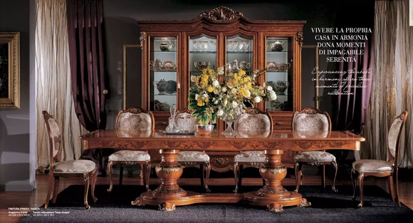 Esstisch Tisch Esszimmertisch Essecke Holz Groß Braun Barock Esszimmer