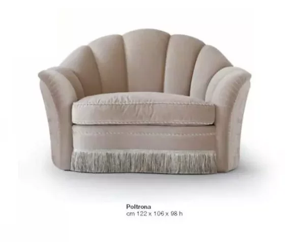 Sessel Luxus Sitzer 1 Sitz Clubsessel Stoff Wohnzimmer Grau Modern Neu