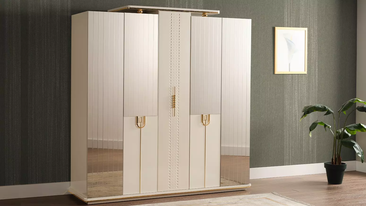 Kleiderschrank Holzschrank Schrank Schlafzimmer Luxus Schränke