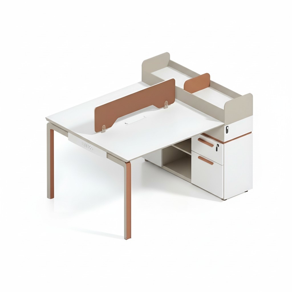 Arbeitstisch Designer Schreibtisch für 2 Personen Edle Holztische Bürotische