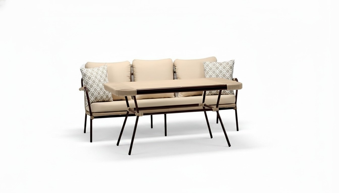 Außenmöbel Rattanmöbel Freizeitmöbel Outdoor-Möbel Gartenlounge Tisch 2tlg