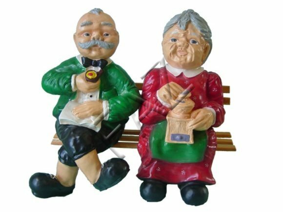Design Großmutter Großvater Figur Statue Skulptur Figuren Skulpturen