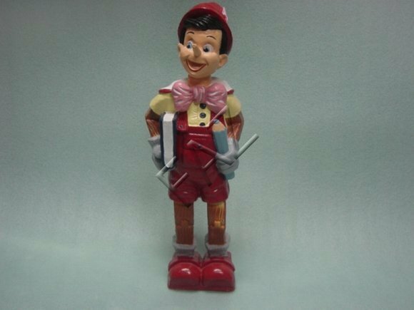 Design Pinocchio Figur Dekoration Statue Skulptur Figuren Karikatur Skulpturen