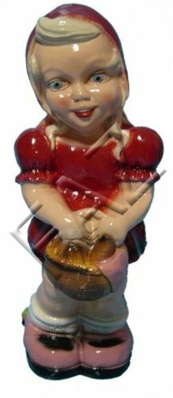 Design Rotkäppchen Figur Garten Statue Skulptur Figuren Skulpturen Deko