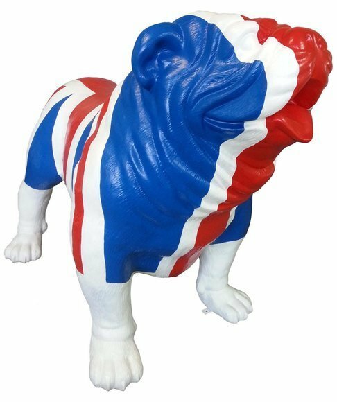 Jack Union Dekoration Hund Statue Skulptur 160cm Abstrakte Figuren