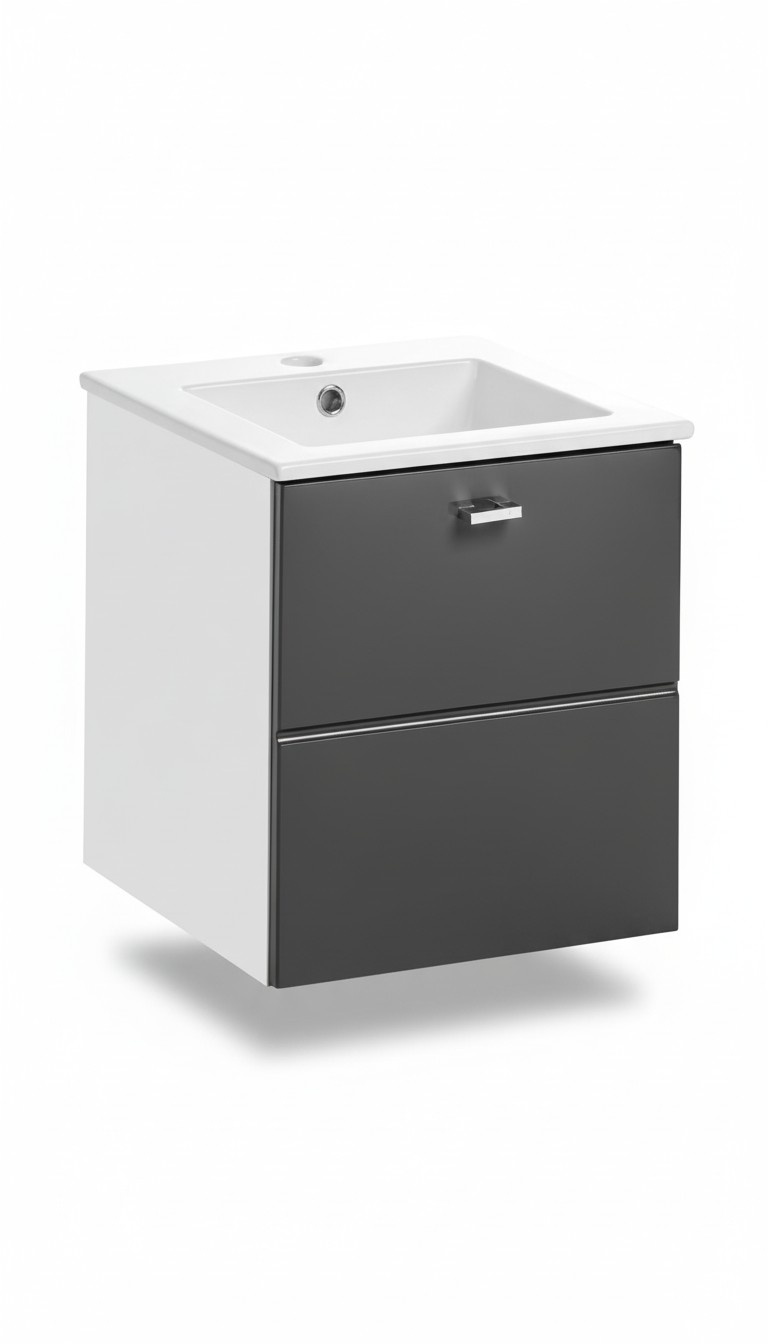 Badmöbel Set 40cm Waschbecken mit Unterschrank Waschtisch
