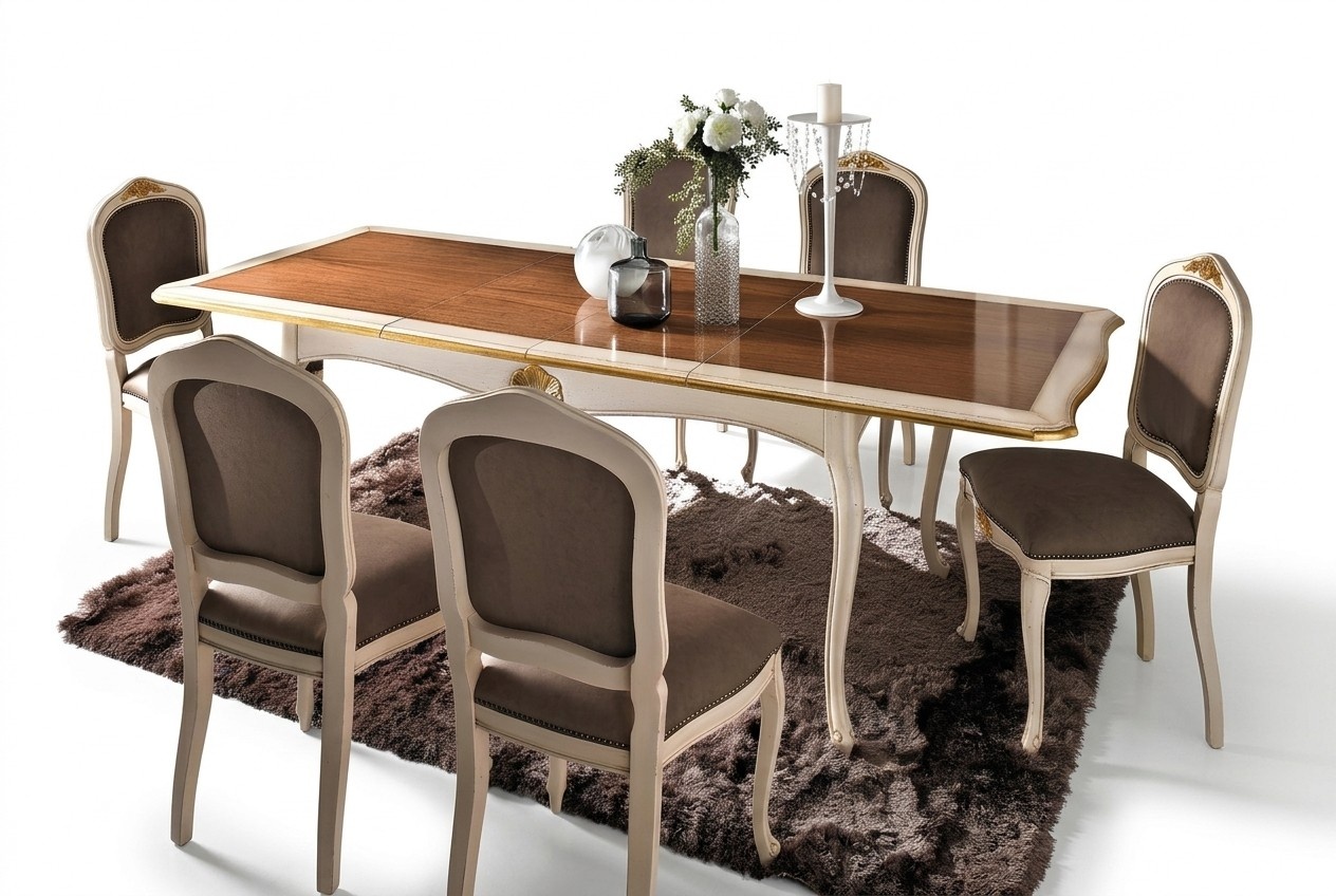 Barock Antik Stil Esstisch Tisch Echtes Holz Klassische Design Tische Italien