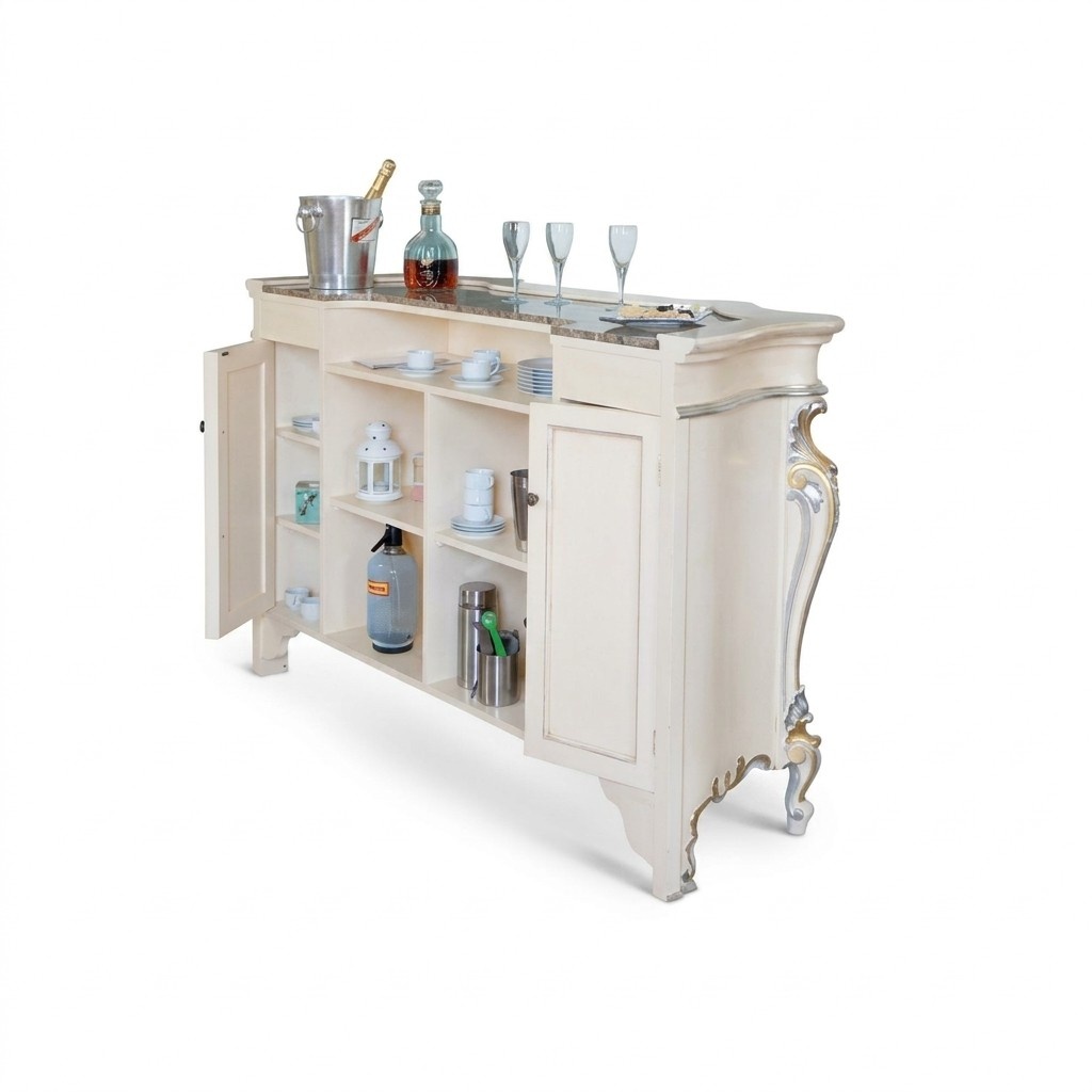 Bartresen Weißer Bartresen Klassischer Stil Bartresen Holztresen Bar