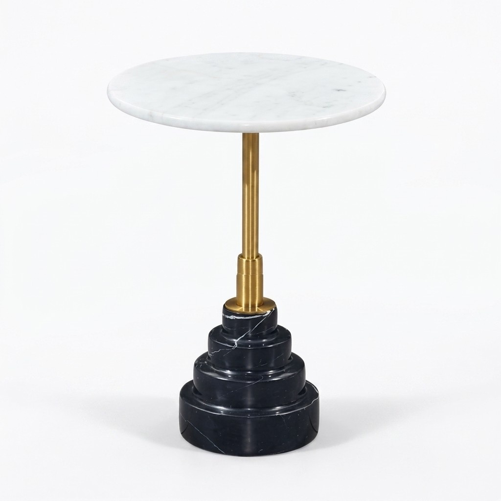 Beistell Tische Wohnzimmer Rund Hochwertig Modern luxus Couchtisch Marmor