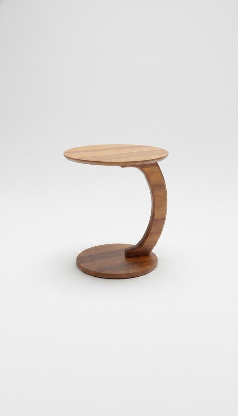 Beistelltisch aus hochwertiger MDF-Spanplatte brauner Wohnzimmer tisch