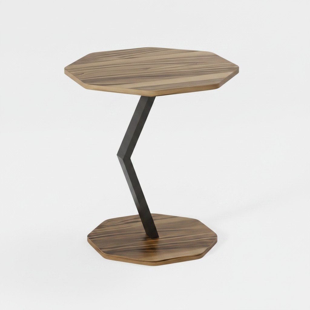 Beistelltisch aus Holz in Braun modern eleganter Wohnstil