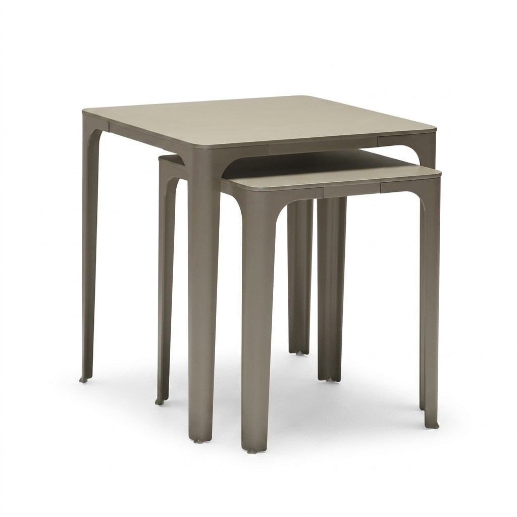 Beistelltisch Holz Beige Modern Elegant
