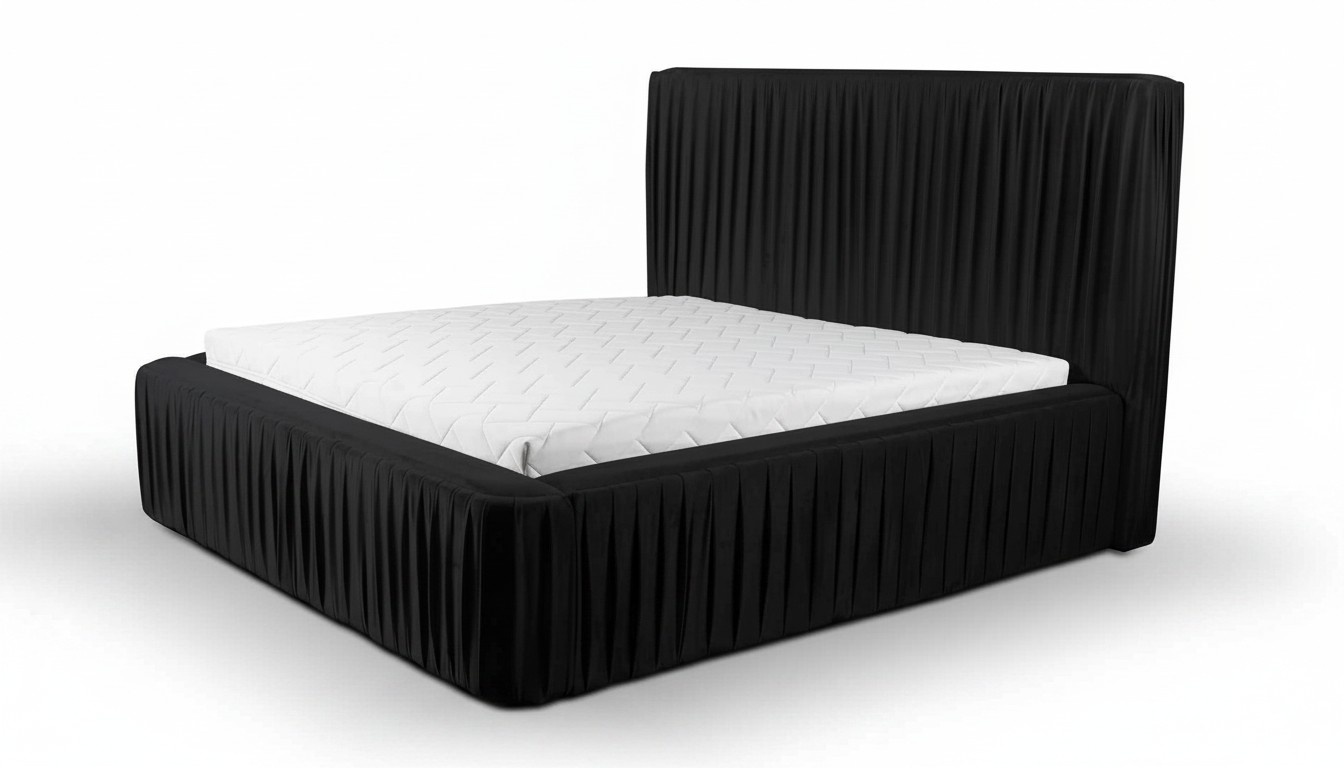 Bett Design Luxus Doppel Hotel Betten Schlaf Zimmer Luxus Schwarz Modern