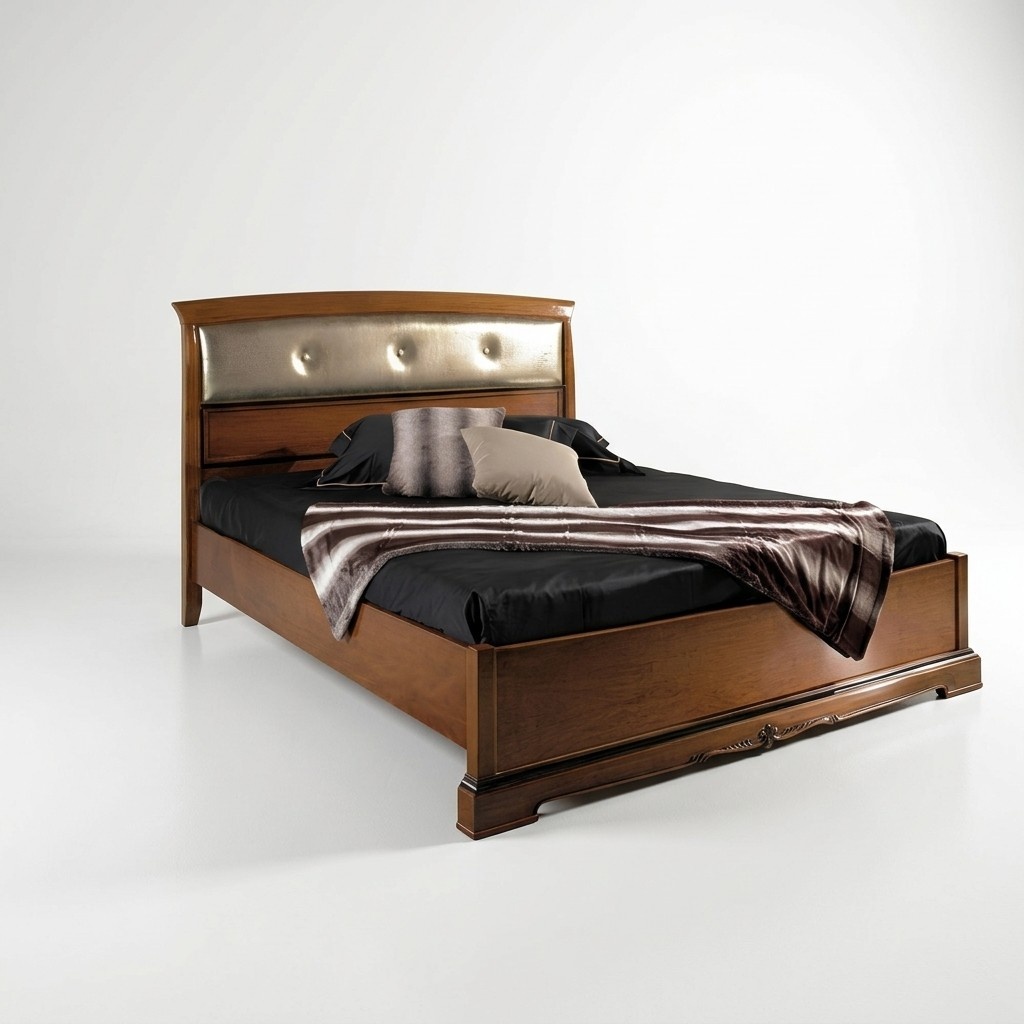 Bett Doppelbett Vaccari cav giovanni Massivholz Schlafzimmer Design