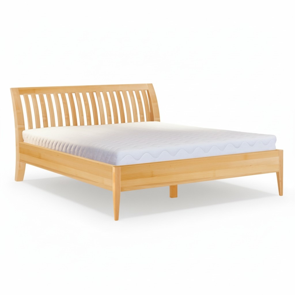 Bett Holz Massive Schlafzimmer Betten 100x200cm Einzelbett Massivmöbel Möbel